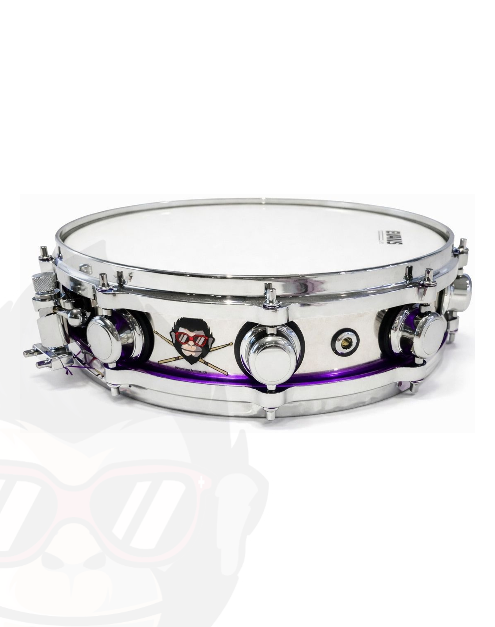 MnkDrms Signature Piccolo Snare violet 14"x3.5" MnkyDrms_SSSPS_V_01